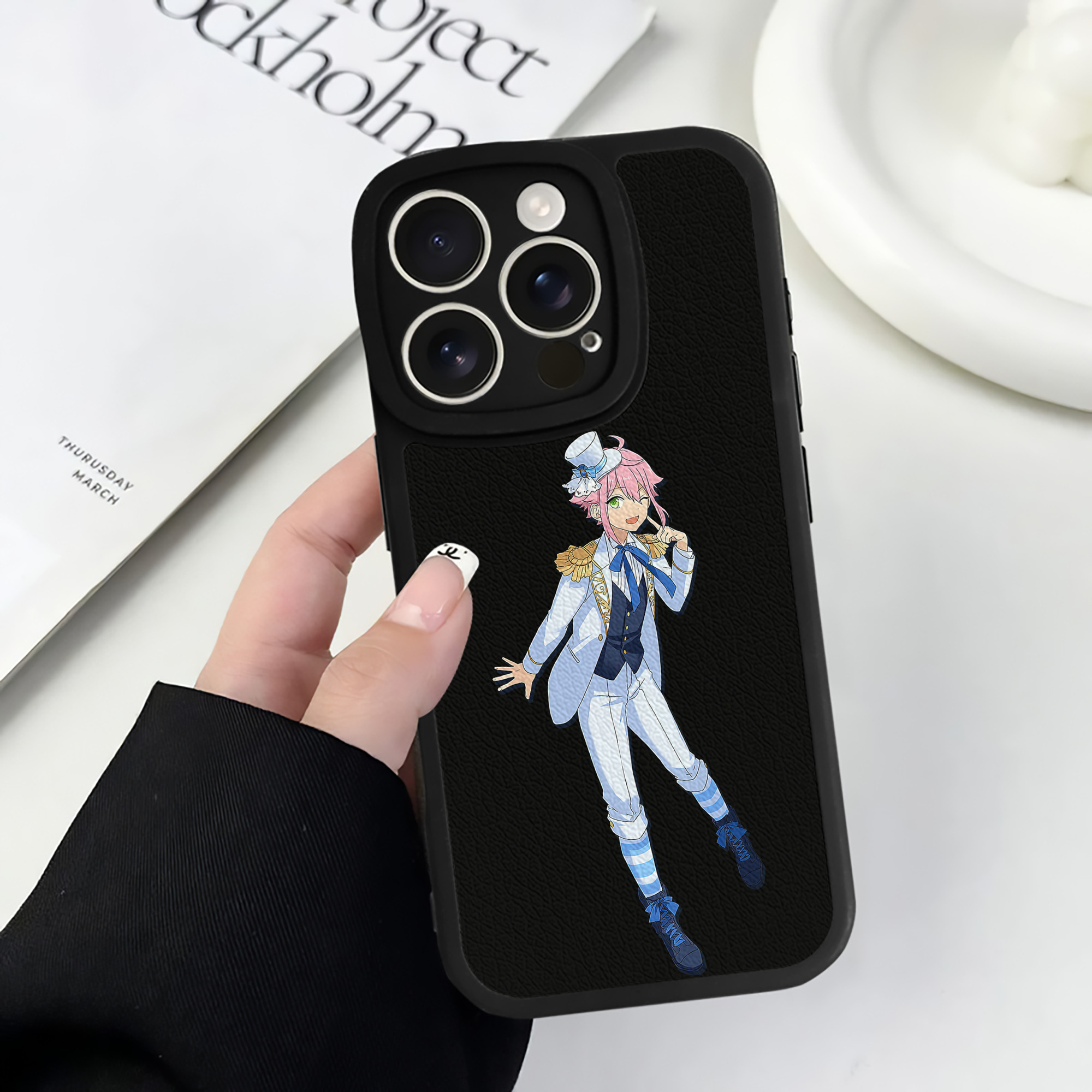 （画像用） あんさんぶるスターズ! Ensemble Stars 【iPhone 16シリーズ対応】シリコンスマホケース（レザー調） 材質：シリコン